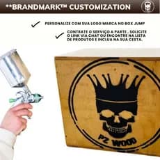 Placa  LOGO MARCA Personalizada – Máscara de Pintura | PZ WOOD Equipamentos Esportivos