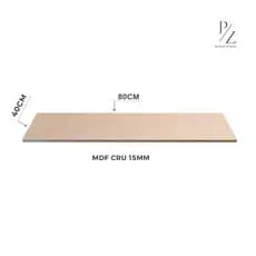 Chapa de Madeira 80x40cm - Prateleira MDF Cru 15mm –Corte Preciso, Acabamento Profissional,Decoração