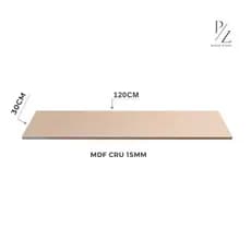 Chapa de Madeira MDF Cru 120x30cm - Prateleira 15mm–Corte Preciso, Acabamento Profissional,Decoração