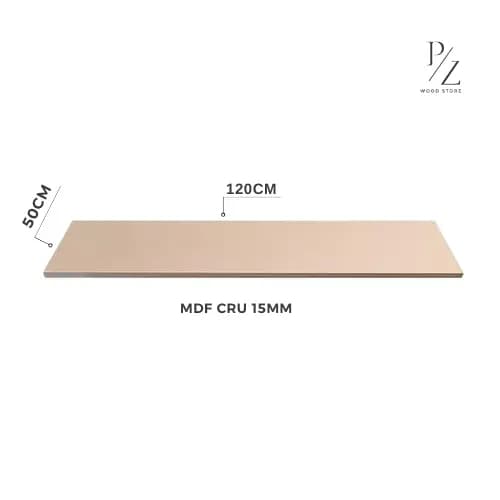 Chapa de Madeira MDF Cru 120x50cm - Prateleira 15mm–Corte Preciso, Acabamento Profissional,Decoração