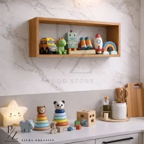 Nicho Infantil Decorativo de Parede 100% MDF para Brinquedos e Quarto Bebê