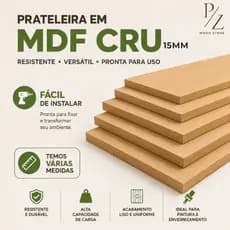 Prateleiras em MDF Cru 15MM MEDIDAS 80/100/120cm Madeira Compensado, Vários Tamanhos, Envio Imediato
