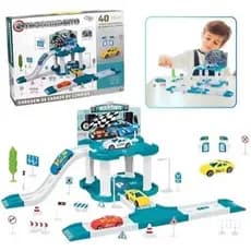 Pista Estacionamento de Brinquedo 40 Peças com Carrinhos Infantil Educativo Criativo Presente Criança