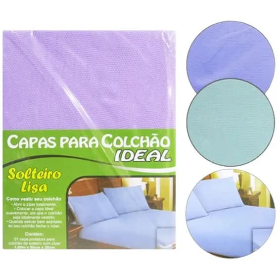Capa Protetora para Colchão Antiácaro Lavável com Elástico