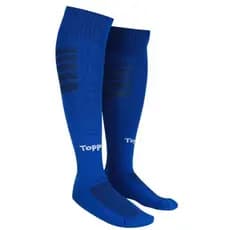 Meião de Futebol Adulto - Topper Cup - Tamanho do 39 ao 44 - Azul Branco - Original