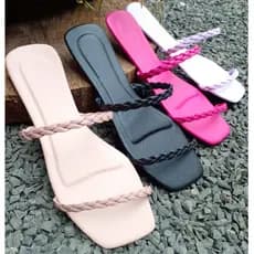 Rasteirinha Feminina Trançada confortável Sandália feminia casual tranças confortável casual