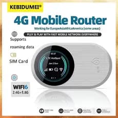 Roteador Móvel M10 Pro WIFI6 4G Com Suporte Para Cartões SIM De Banda Dupla Dados Roaming Monitor De Fluxo Em Tempo Real