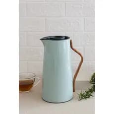 Garrafa Térmica 1L Lehavi Kyoto Café Ampola Vidro Cabo Bambu Moderna ☕