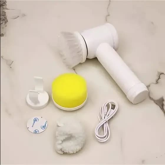Kit Escova Elétrica Multiuso Usb Limpeza Rápida E Prática