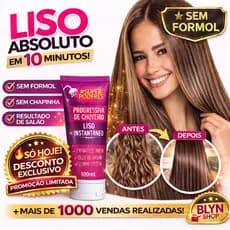 Progressiva de Chuveiro Sem Formol Super Poderes 100ml – Liso Instantâneo, Brilho e Maciez