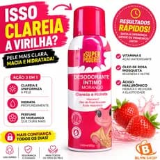 Desodorante Íntimo Virilha Morango Super Poderes Clareador e Hidratante com Vitamina E