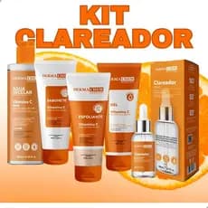 Kit Clareador Vitamina C Skincare 5 itens Dermachem