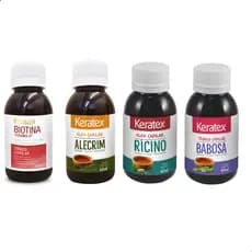 Kit Capilar Keratex Biotina + Alecrim + Ricino + Babosa 60ml