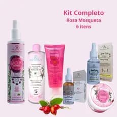 Kit Cuidados Facial Completo Rosa Mosqueta com 6 itens Phallebeauty