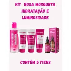 Kit Rosa Mosqueta Skincare 5 itens Dermachem