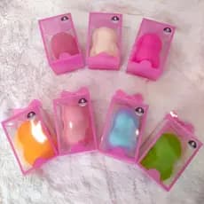 Esponja Para Maquiagem Esponja de Rosto Facial Maquiagem Base e Corretivo Formato Coxinha