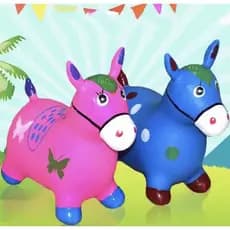 Cavalo de Criança Pula Pula Musical - Pula Pula Infantil - Varias Cores