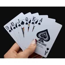 Baralho De Plastico Com Estojo Acrílico 2 Jogo Com 54 Cartas Cada