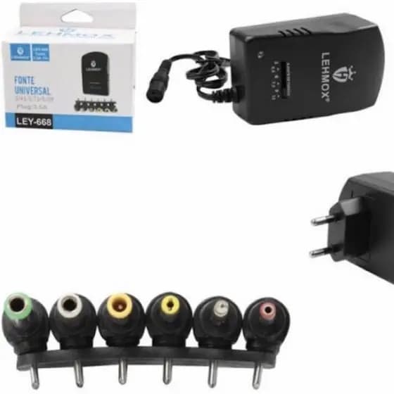 Fonte Carregador Universal 7 pinos Plug Bivolt 110-220v até 3.0A - It-Blue