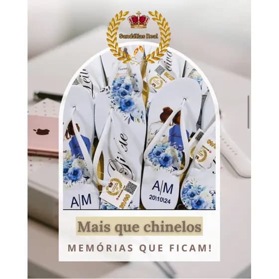 KIT 25 PARES DE CHINELO PERSONALIZADO PARA SEU EVENTO (FAZEMOS SUA ARTE)