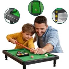 Mini Mesinha Bilhar Sinuca De Brinquedo Portátil Completa pra Crianças Com Bolinhas Numeradas