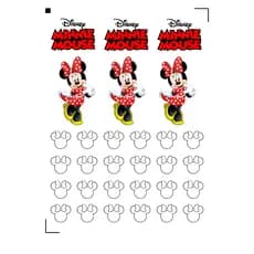Adesivo Minnie e Mickey Vinil P/ Decoração de Garrafa Térmica à prova d'água  IMPERDÍVEL