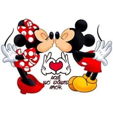 Adesivo Minnie e Mickey A Prova D'água Md: 29x21 temos a pronta entrega Chega rapidinho IMPERDÍVEL