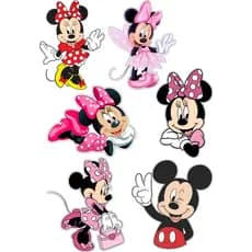 Adesivo Minnie Cartelas Variadas á prova d'água temos a pronta entrega chega rapidinho