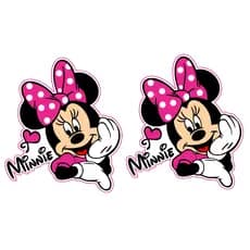 Adesivo Minnie Cor Pink Brilhante À Prova D'água Md: 16x13 Temos á pronta entrega Chega rapidinho.