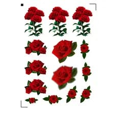 KIT CONTENDO 5 CARTELA DE ADESIVOS EM VINIL FLOR À PROVA 'DÁGUA MD: 8X8-9X9- 6X6 4X4 CORES VIBRANTES EM ESTOQUE