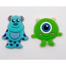 Kit Apliques Emborrachados Mike e Sulley Monstros S.A. – 10 Unidades