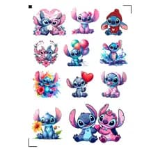 Adesivos Stitch cores vibrantes á prova d'água Temos á pronta entrega chega rapidinho.