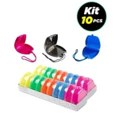 Kit Estojo armazenamento placa bruxismo atacado