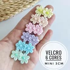 Kit 6 Lacinhos Infantil no Velcro para Bebê
