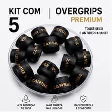 5 Overgrip Fita Super Grap Seca Raquete Beach Tennis