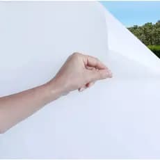Adesivo Película Branco Leitoso Para Vidro Janelas Box de Banheiro 1 metro x 45 cm