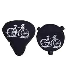 kit capa para selim e bolsa para bike  barra forte