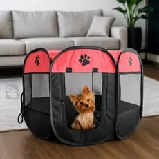 Cercado Pet Dobrável Portátil Casinha Cachorro Cão e Gatos Cercadinho Tamanho Grande Chiqueirinho