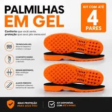 Palmilha Ortopédica Em Gel PU Anatômica Promoção Envio Imediato