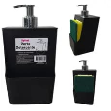 Dispense de detergente com suporte de esponja 500ml