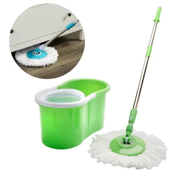 Mop Giratório Esfregão Rodo de limpeza 360° Balde com Reservatorio 1 refil 8 e 14 Litros
