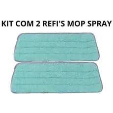 KIT 2 Refi's Para Mop Spray Universal Pano Microfibra Reutilizável