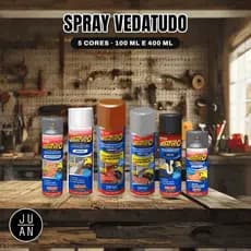 Spray Veda Tudo Impermeabilizante 400ml – Selante Rápido para Rachaduras e Infiltrações