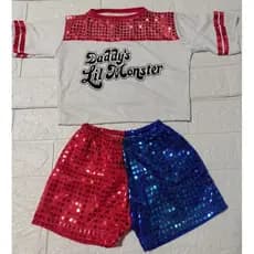 Fantasia infantil alerquina/Alerquina croppd e short
