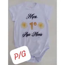 Body bebê primeiro natal/primeiro ano novo/body bebê unissex