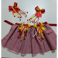 Fantasia avental infantil junino/avental para vestido juninos