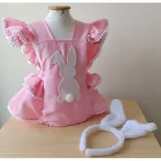Fantasia páscoa/Romper menina babados/romper temático/romper páscoa/romper saia