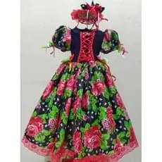 Vestido infantil junino/vestido quadrilha