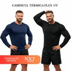 Camiseta Uv+50 Plus Size GG até G3 Versátil Esportiva Segunda Pele Frio Academia Blusa Malha Fria