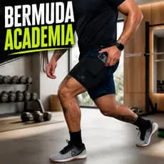 Kit 3 Shorts 2 em 1 Dry Masculino Corrida e Academia com Forro de Compressão